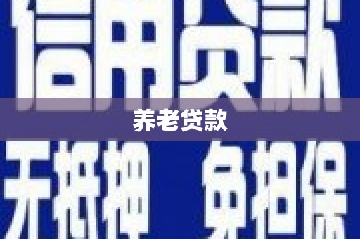 凤泉养老贷款