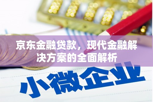 两当京东金融贷款，现代金融解决方案的全面解析