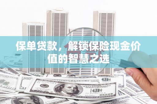 甘谷保单贷款，解锁保险现金价值的智慧之选