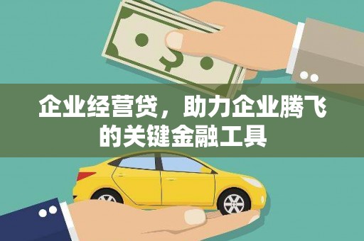 贡寮企业经营贷，助力企业腾飞的关键金融工具