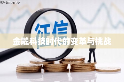 惠民金融科技时代的变革与挑战