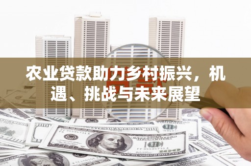 万荣农业贷款助力乡村振兴，机遇、挑战与未来展望