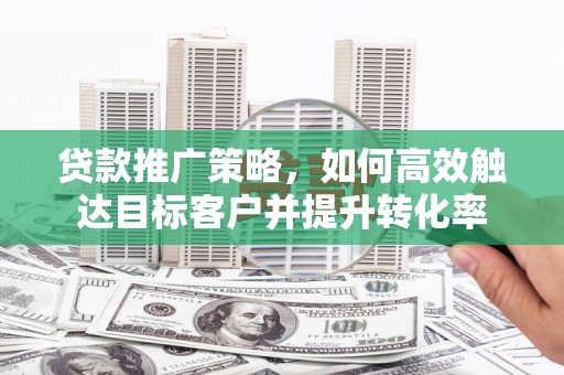 嘉荫贷款推广策略，如何高效触达目标客户并提升转化率