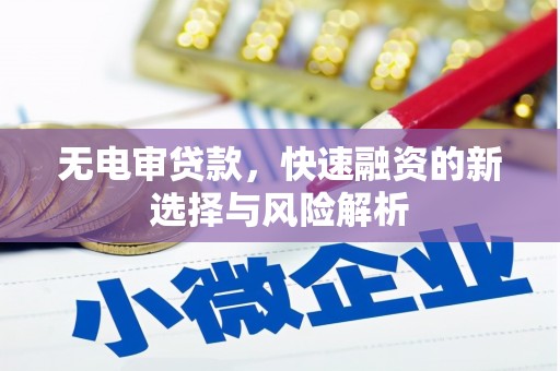 夷陵无电审贷款，快速融资的新选择与风险解析