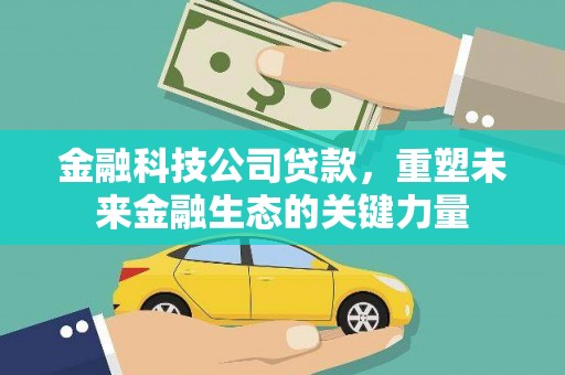 南阳金融科技公司贷款，重塑未来金融生态的关键力量