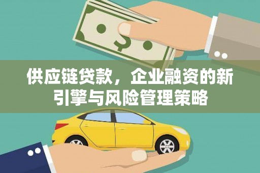 仙游供应链贷款，企业融资的新引擎与风险管理策略