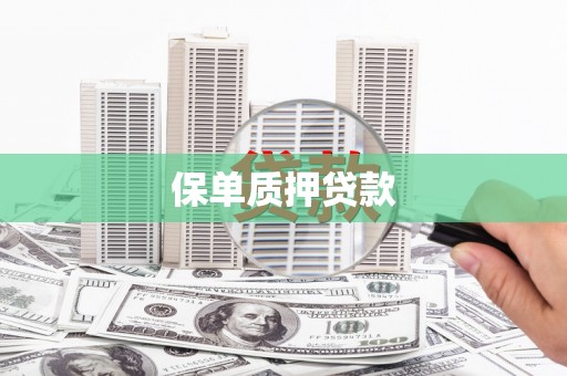 单县保单质押贷款