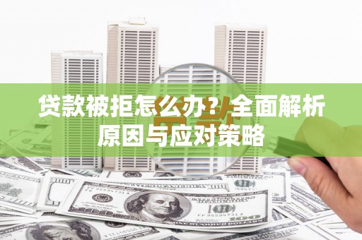 杂多贷款被拒怎么办？全面解析原因与应对策略